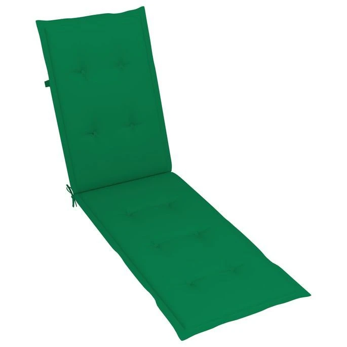 Chaise De Terrasse Avec Repose-pied Et Coussin Acacia Solide 4 – Image 7