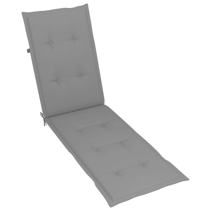 Chaise De Terrasse Avec Repose-pied Et Coussin Acacia Solide 15 – Image 7