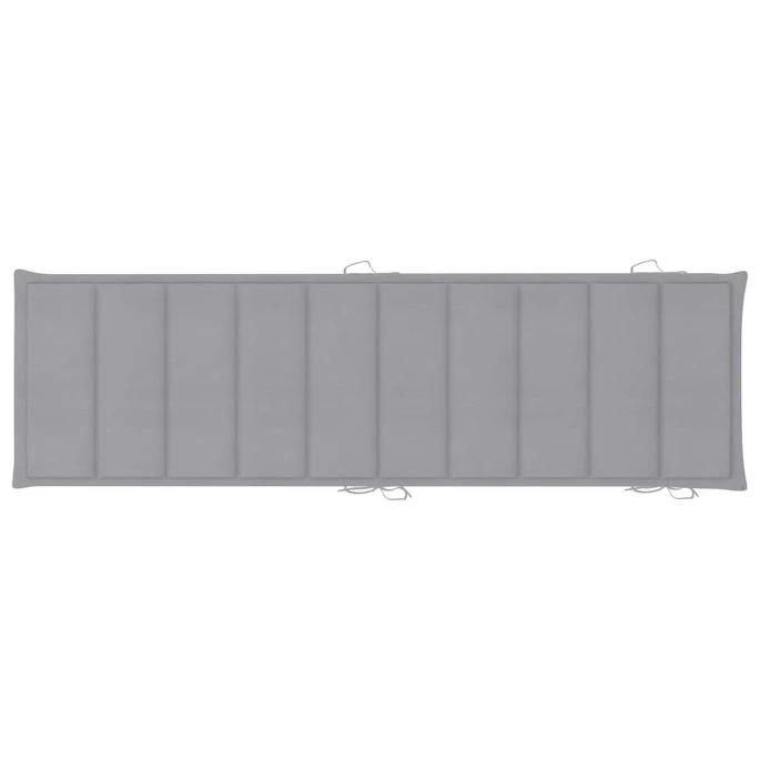 Chaise Longue à Bascule Avec Coussin Bois De Teck Solide 13 – Image 12