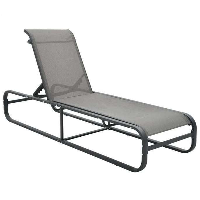 Chaise Longue Aluminium Et Textilène
