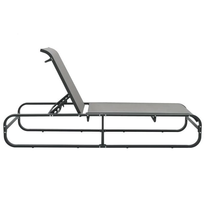 Chaise Longue Aluminium Et Textilène – Image 2