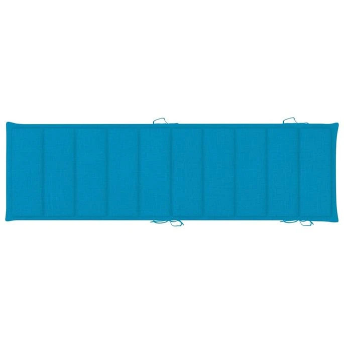 Chaise Longue De Jardin Avec Coussin Bois D'acacia Solide 48 – Image 9