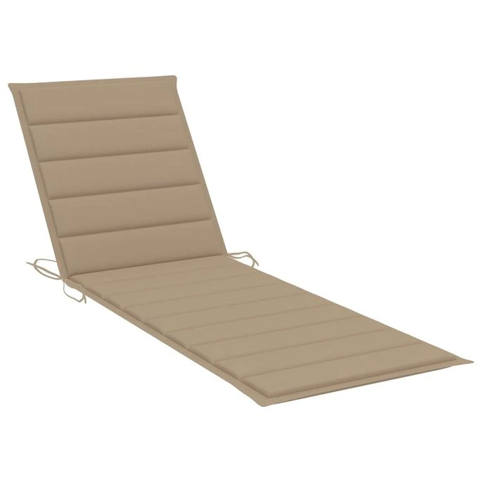 Chaise Longue De Jardin Avec Table Et Coussin Pin Imprégné 24 – Image 2