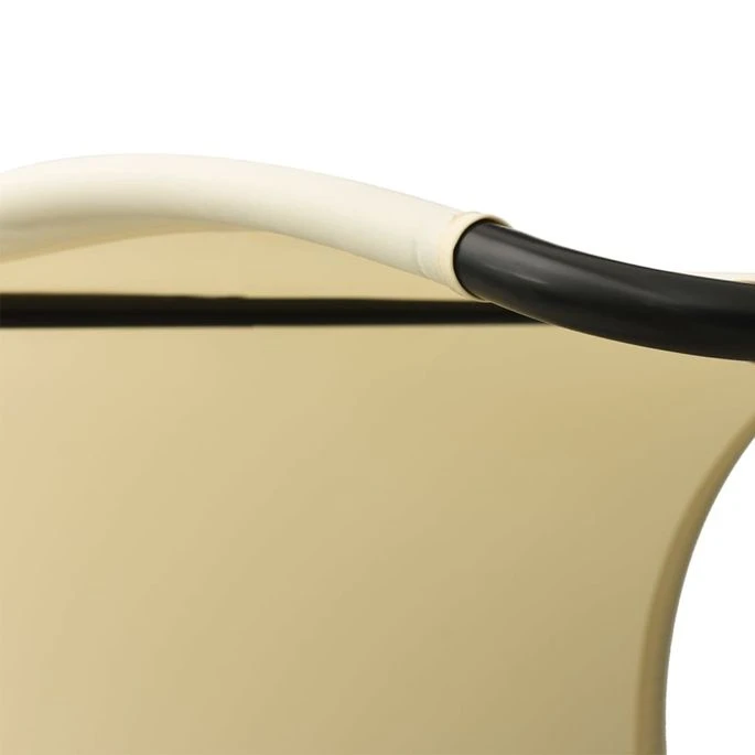 Chaise Longue Double Avec Auvent Textilène Crème 2 – Image 5