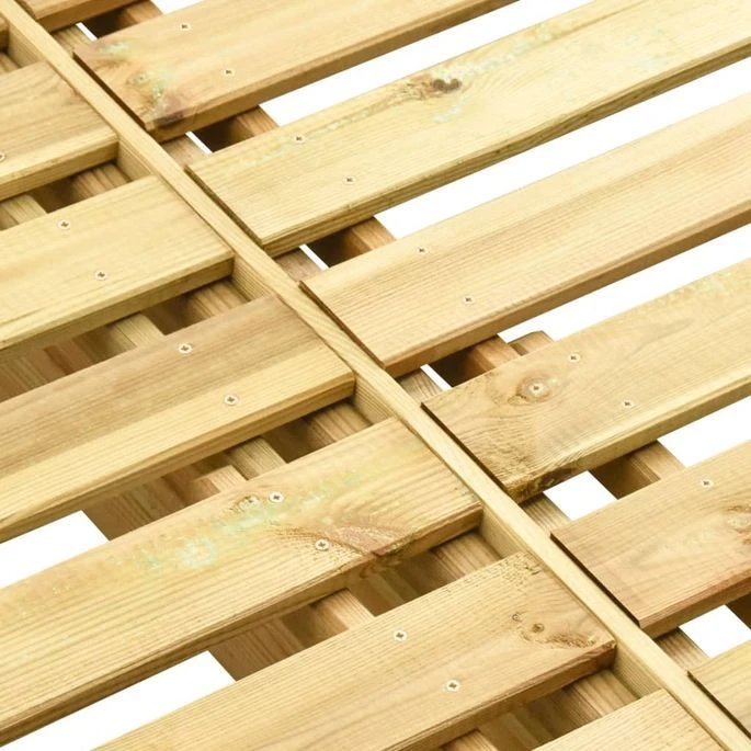 Chaise Longue Double Bois De Pin Imprégné De Vert 4 – Image 6