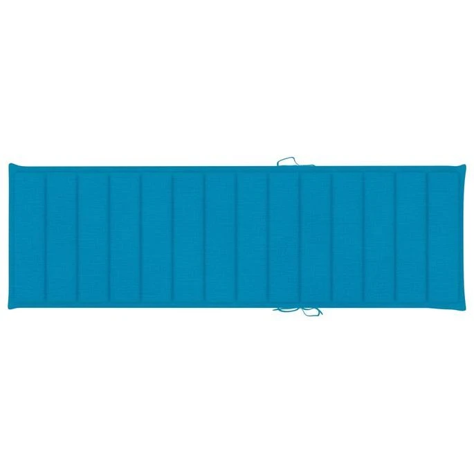 Chaise Longue Double Et Coussins Bleu Pin Imprégné – Image 6