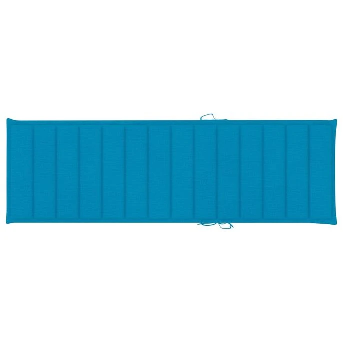 Chaise Longue Double Et Coussins Bleu Pin Imprégné 3 – Image 6