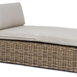 Chaise Longue En Aluminium Avec Coussins Cora