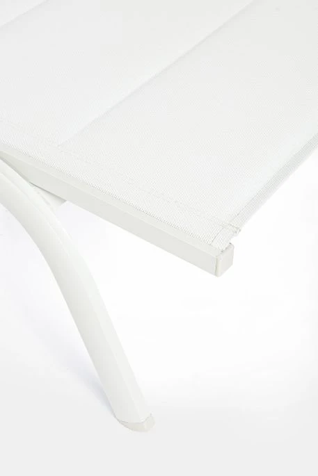 Chaise Longue En Aluminium Avec Roues Blanc Chloé - Lot De 4 – Image 6