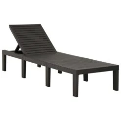Chaise Longue Plastique Anthracite