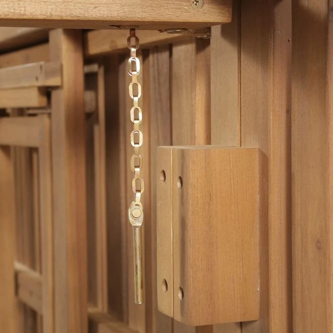 Chaise Longue Pliable Avec Coussin Bois D'acacia Solide 4 – Image 2