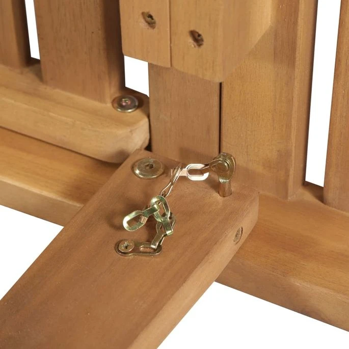 Chaise Longue Pliable Avec Coussin Bois D'acacia Solide 2 – Image 10