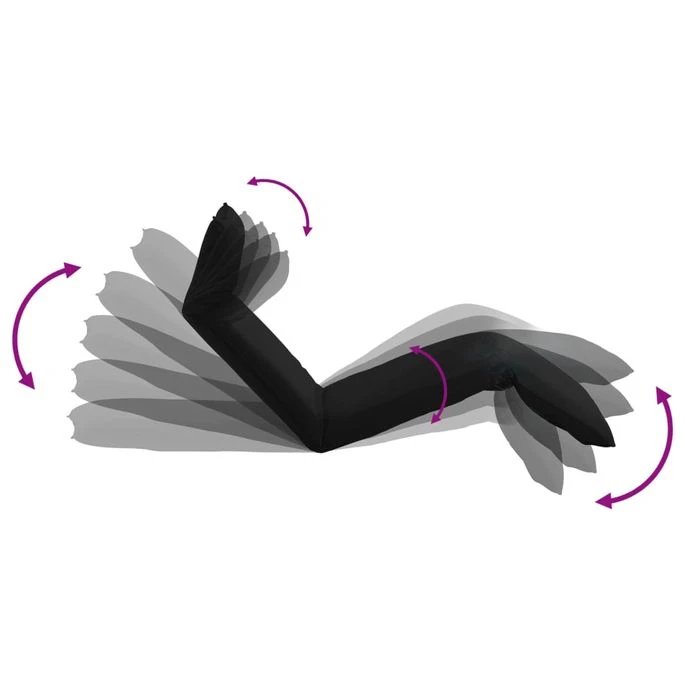 Chaise Longue Pliable Tissu Oxford Noir – Image 6