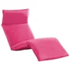 Chaise Longue Pliable Tissu Oxford Rose