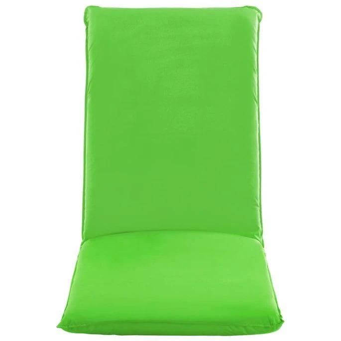 Chaise Longue Pliable Tissu Oxford Vert – Image 4