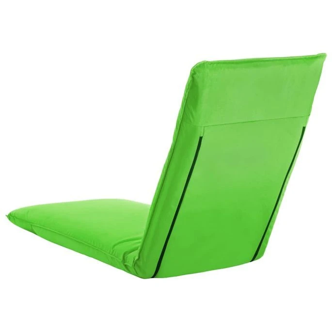 Chaise Longue Pliable Tissu Oxford Vert – Image 5