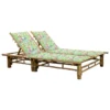 Chaise Longue Pour 2 Personnes Avec Coussins Bambou 6