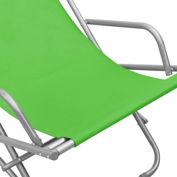Chaises à Bascule 2 Pcs Acier Vert – Image 7