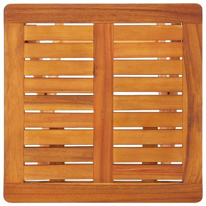 Chaises Longues 2 Pcs Avec Table Et Coussins Acacia Solide 9 – Image 2