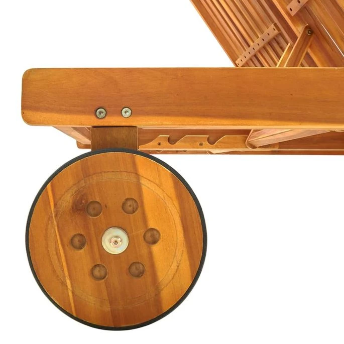 Chaises Longues 2 Pcs Bois D'acacia Solide 3 – Image 6