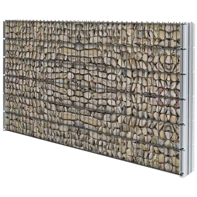Clôture à Gabion 2D Acier Galvanisé 2,008x1,23 M 20m Total Gris – Image 3