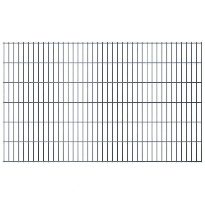 Clôture à Gabion 2D Acier Galvanisé 2,008x1,23 M 20m Total Gris – Image 7