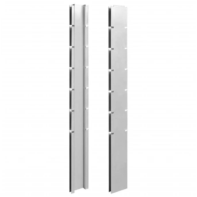 Clôture à Gabion 2D Acier Galvanisé 2,008x1,23 M 20m Total Gris – Image 9