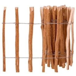 Clôture à Piquets Bois De Noisetier 60 X 500 Cm 2