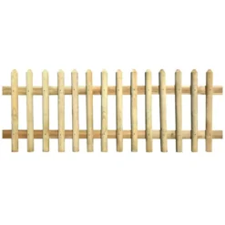 Clôture à Piquets Bois De Pin Imprégné 170 X 80 Cm 5 / 7 Cm