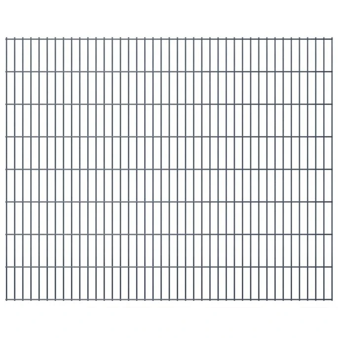 Clôture De Gabion 2D Acier Galvanisé 2,008x1,63m 2 M Total Gris – Image 7