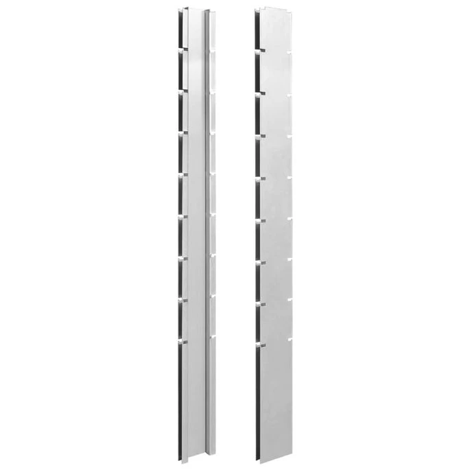 Clôture De Gabion 2D Acier Galvanisé 2,008x1,63m 2 M Total Gris – Image 9