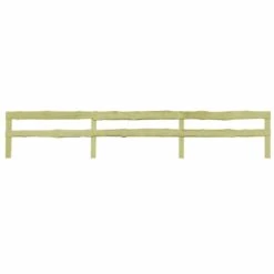 Clôture De Jardin à 2 Rails Pin Imprégné 90 X 510 Cm