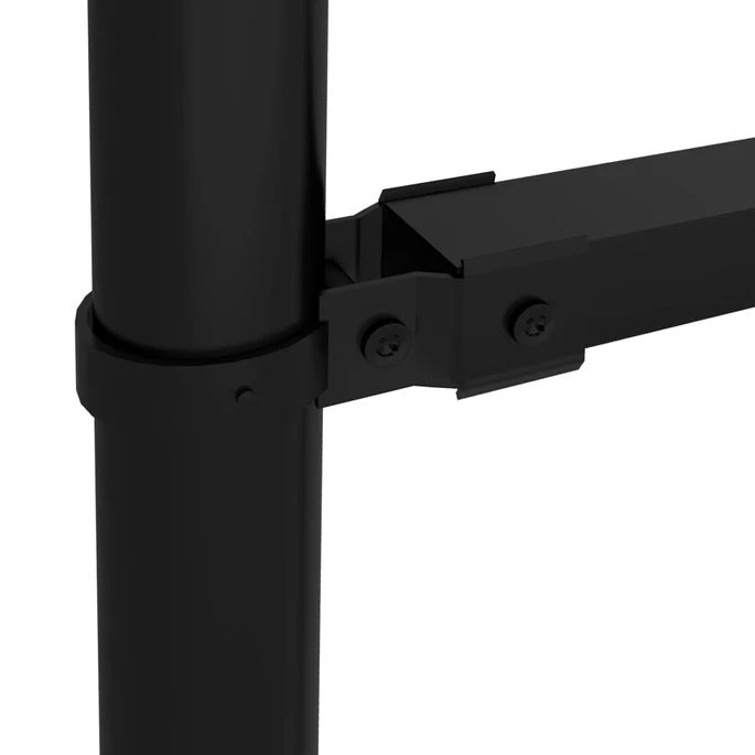 Clôture De Jardin à Dessus En Lance Acier (0,75-1)x17 M Noir – Image 4