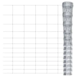 Clôture De Jardin Acier Galvanisé 50x1 M Argenté 3