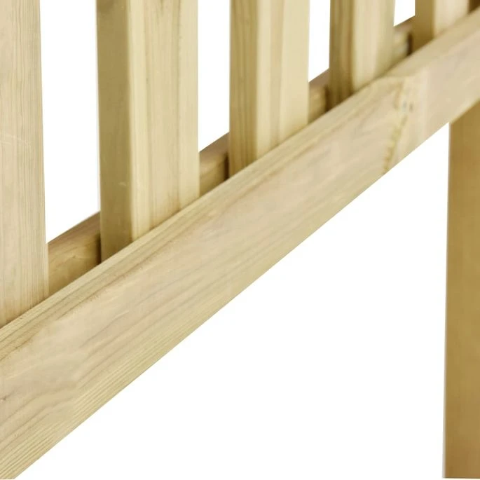 Clôture De Jardin Bois De Pin Imprégné 10,62x1,1 M – Image 5