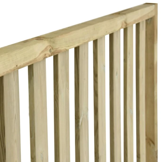 Clôture De Jardin Bois De Pin Imprégné 10,62x1,7 M – Image 4