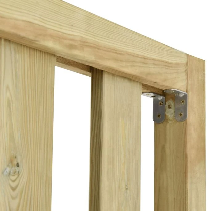 Clôture De Jardin Bois De Pin Imprégné 10,62x1,7 M – Image 5