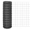 Clôture Euro Acier 25 X 1,5 M Gris