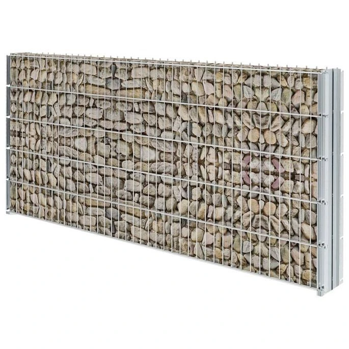 Clôture Gabion 2D Acier Galvanisé 2,008x1,03m 2 M Total Argenté – Image 3