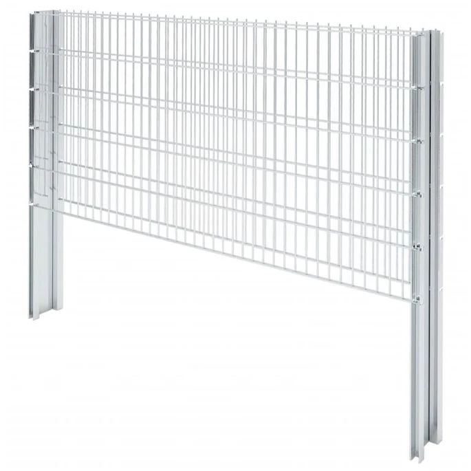 Clôture Gabion 2D Acier Galvanisé 2,008x1,03m 2 M Total Argenté – Image 5