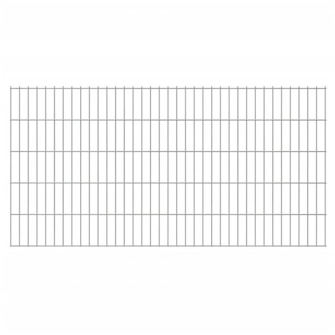 Clôture Gabion 2D Acier Galvanisé 2,008x1,03m 2 M Total Argenté – Image 7