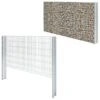 Clôture Gabion 2D Acier Galvanisé 2,008x1,23m 6 M Total Argenté