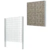 Clôture Gabion 2D Acier Galvanisé 2,008x2,23m 20m Total Argenté