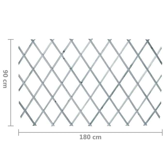 Clôtures En Treillis 5 Pcs Bois De Sapin Massif 180x90 Cm Gris – Image 6