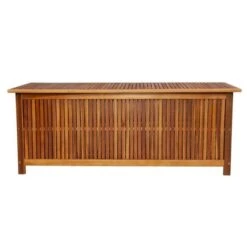Coffre De Rangement Acacia Massif Foncé Huilé Siori 150 Cm