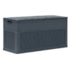 Coffre De Rangement Jardin Plastique Anthracite Cedar