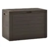 Coffre De Rangement Jardin Polypropylène Marron Stag 78 Cm