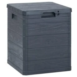 Coffre De Rangement Plastique Anthracite Nited 42 Cm