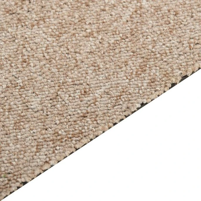 Dalles De Tapis De Sol 16 Pcs 4 M² 25x100 Cm Beige Clair – Image 7