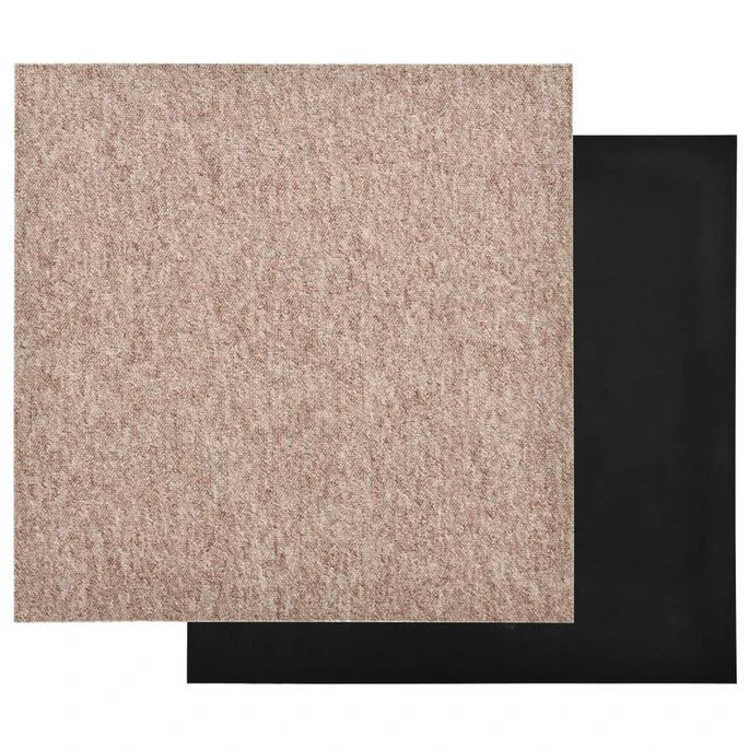 Dalles De Tapis De Sol 20 Pcs 5 M² 50x50 Cm Beige – Image 4